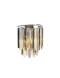 Searchlight® I Аплик Clarissa - хром и смесено стъкло I 2 x E14 - 9832-2CC - Цена | LEDs4economy