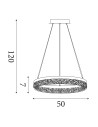 Searchlight® I LED Пендел Maddie, лате метал I 1 x LED - 98700-50LT - 4