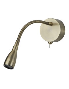 Searchlight® I Аплик Flexy - Античен месинг, метал I 1 x LED - 9917AB - Цена | LEDs4economy 2