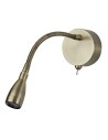 Searchlight® I Аплик Flexy - Античен месинг, метал I 1 x LED - 9917AB - 2