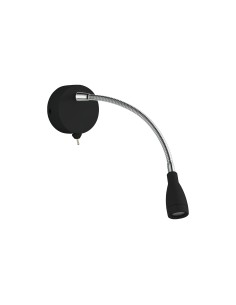 Searchlight® I Аплик Flexy - матово черно метално покритие I 1 x LED - 9917BK - Цена | LEDs4economy 2