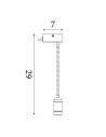 Searchlight® I Аплик Flexy - матово черно метално покритие I 1 x LED - 9917BK - 4