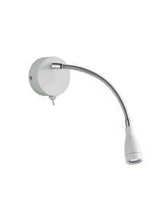 Searchlight® I Flexy LED регулируем Аплик - хром и бял метал I 1 x LED - 9917WH - Цена | LEDs4economy