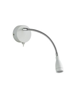 Searchlight® I Flexy LED регулируем Аплик - хром и бял метал I 1 x LED - 9917WH - Цена | LEDs4economy 2