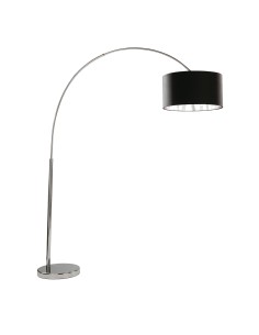 Searchlight® I Лампион Arc - хромиран метал и черен текстилен абажур I 1 x E27 - EU1013CC - Цена | LEDs4economy