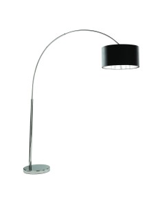 Searchlight® I Лампион Arc - хромиран метал и черен текстилен абажур I 1 x E27 - EU1013CC - Цена | LEDs4economy 2