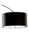 Searchlight® I Лампион Arc - хромиран метал и черен текстилен абажур I 1 x E27 - EU1013CC - 3
