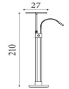 Searchlight® I Лампион Gio - сатен никел и хром метал I 1 x LED - EU1024SNCC - 4