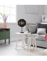 Searchlight® I Wicker настолна лампа - матово черен метал и черен въжен абажур I 1 x E27 - EU11201-1BK - 5