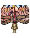 Searchlight® I Настолна лампа Dragonfly - античен месинг и витраж I 1 x E27 - EU1287 - 3