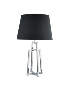 Searchlight® I Настолна лампа York - хромирана основа и черен коничен абажур I 1 x E27 - EU1533CC-1 - Цена | LEDs4economy 2