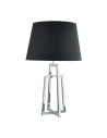 Searchlight® I Настолна лампа York - хромирана основа и черен коничен абажур I 1 x E27 - EU1533CC-1 - 2