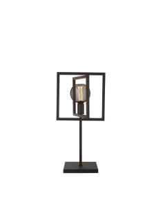 Searchlight® I Настолна лампа Plaza - матово черно метално покритие I 1 x E27 - EU23201-1BK - Цена | LEDs4economy