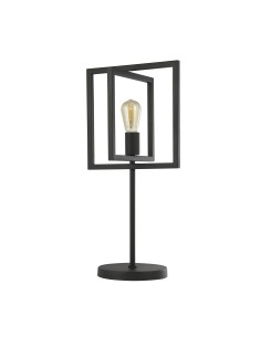 Searchlight® I Настолна лампа Plaza - матово черно метално покритие I 1 x E27 - EU23201-1BK - Цена | LEDs4economy 2