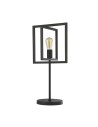 Searchlight® I Настолна лампа Plaza - матово черно метално покритие I 1 x E27 - EU23201-1BK - 2