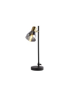 Searchlight® I Настолна лампа Westminster - черна, сатениран месинг и опушен цвят I 1 x E14 - EU23802-1SM - Цена | LEDs4economy