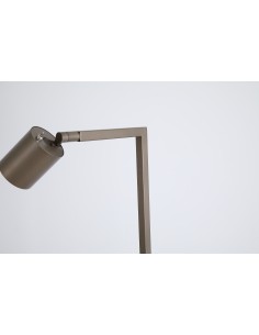 Searchlight® I Лампион Office, цвят лате метал I 1 x GU10 - EU24109LT - Цена | LEDs4economy 2
