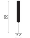 Searchlight® I LED Лампион Thread, златна мрежа и матово черен метал I 1 x LED - EU25153-1BK - 4