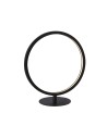 Searchlight® I Настолна лампа Cirque Ring - черен метал и опал силиций I 1 x LED - EU25771-1BK