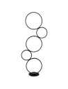 Searchlight® I Лампион Cirque Ring - черен метал и опал силиций I 1 x LED - EU25771-5BK - 2