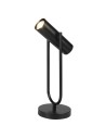 Searchlight® I Настолна лампа Telescope - матово черно метално покритие I 1 x GU10 - EU2791BK