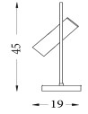 Searchlight® I Настолна лампа Telescope - матово черно метално покритие I 1 x GU10 - EU2791BK - 4