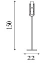 Searchlight® I Лампион Telescope - матово черно метална I 2 x GU10 - EU2792BK - 4