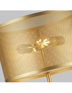 Searchlight® I Fishnet Лампион - златен абажур с мрежест дизайн I 2 x E27 - EU2832-2GO - Цена | LEDs4economy 2