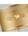 Searchlight® I Fishnet Лампион - златен абажур с мрежест дизайн I 2 x E27 - EU2832-2GO - 2
