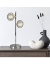Searchlight® I Quartz настолна лампа - хром и балончесто стъкло I 2 x LED - EU28701-2CC - 5