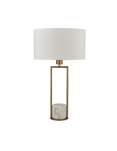 Searchlight® I Настолна лампа Claire - злато, бял мрамор и бял абажур I 1 x E27 - EU2871GO - Цена | LEDs4economy 2