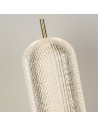 Searchlight® I Capsule LED настолна лампа, сатениран месинген абажур с акрилен цвят I 1 x LED - EU28805SB - 3