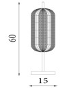 Searchlight® I Capsule LED настолна лампа, сатениран месинген абажур с акрилен цвят I 1 x LED - EU28805SB - 4