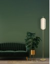 Searchlight® I LED Лампион Capsule, абажур от сатениран месинг, метал и акрил I x LED - EU28806SB - 5