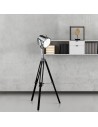 Searchlight® I Studio Лампион, черна с хромиран абажур I 1 x E27 - EU3013 - 4