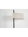 Searchlight® I Настолна лампа Hessian, черен метал с ленен абажур I 1 x E14 - EU30501BK - 3