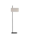 Searchlight® I Лампион Hessian, черен метал с ленен абажур I 1 x E27 - EU30502BK - 2