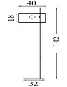 Searchlight® I Лампион Hessian, черен метал с ленен абажур I 1 x E27 - EU30502BK - 4