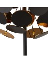 Searchlight® I Настолна лампа Discus - черен метал, черно-златни PC дискове I 3 x E14 - EU3070BG - 3