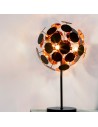 Searchlight® I Настолна лампа Discus - черен метал, черно-златни PC дискове I 3 x E14 - EU3070BG - 5