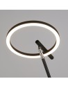 Searchlight® I LED Лампион Space, черен метал I 1 x LED - EU32803BK - 3