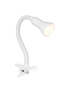 Searchlight® I Работна лампа Desk Partners Flex Clip - бял метал I 1 x E14 - EU4122WH - Цена | LEDs4economy