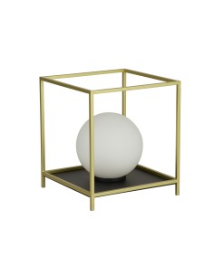 Searchlight® I Настолна лампа Block - злато и опалово стъкло I 1 x G9 - EU4452GO - Цена | LEDs4economy 2