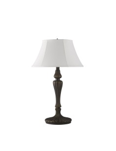 Searchlight® I Настолна лампа Amy с ленен абажур I 2 x E27 - EU46091WH - Цена | LEDs4economy 2