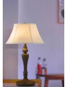 Searchlight® I Настолна лампа Amy с ленен абажур I 2 x E27 - EU46091WH - 5