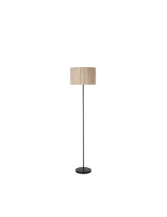 Searchlight® I Лампион Meadow, абажур от естествена трева и черен метал I 1 x E27 - EU49713BK - Цена | LEDs4economy 2