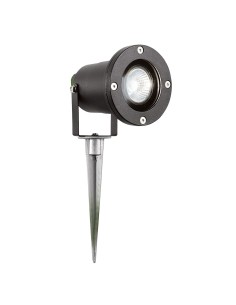 Searchlight® I Градински колче Spikey - черен метал и поликарбонат I 1 x GU10 - EU5001BK-LED - Цена | LEDs4economy