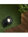 Searchlight® I Градински колче Spikey - черен метал и поликарбонат I 1 x GU10 - EU5001BK-LED - 5