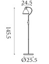Searchlight® I Лампион, сатен никел I 1 x E27 - EU5026SN - 4