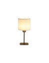 Searchlight® I Настолна лампа Chelsea, метална, цвят лате с плюшен абажур I 1 x E27 - EU50501LT